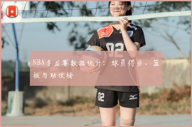 NBA季后赛数据统计：球员得分、篮板与助攻榜